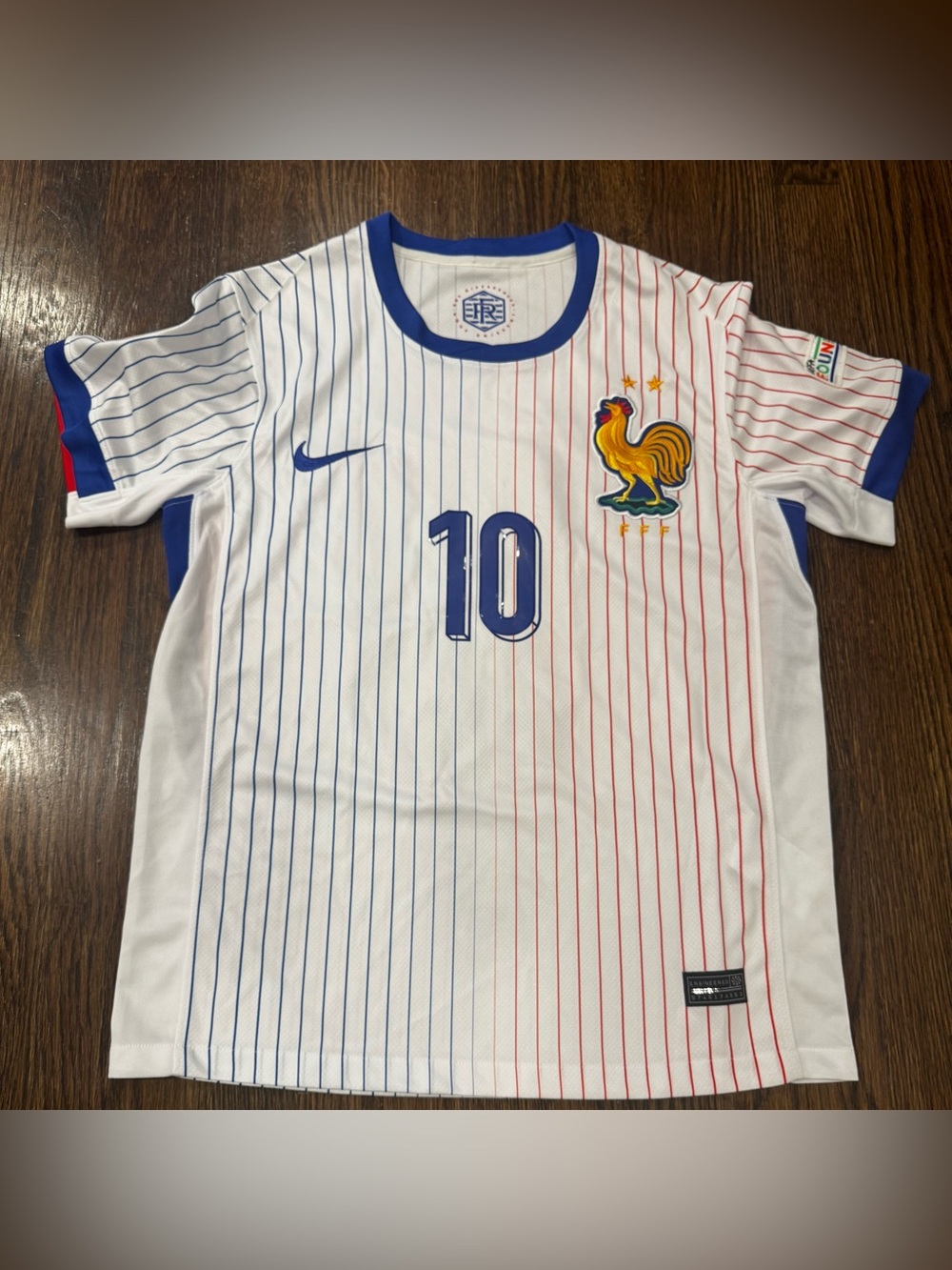 Nike France 2024 Stadium Away Mbappe #10 Size Small